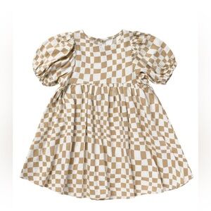 KIDS // Rylee + Cru Sand Checker Marley Dress